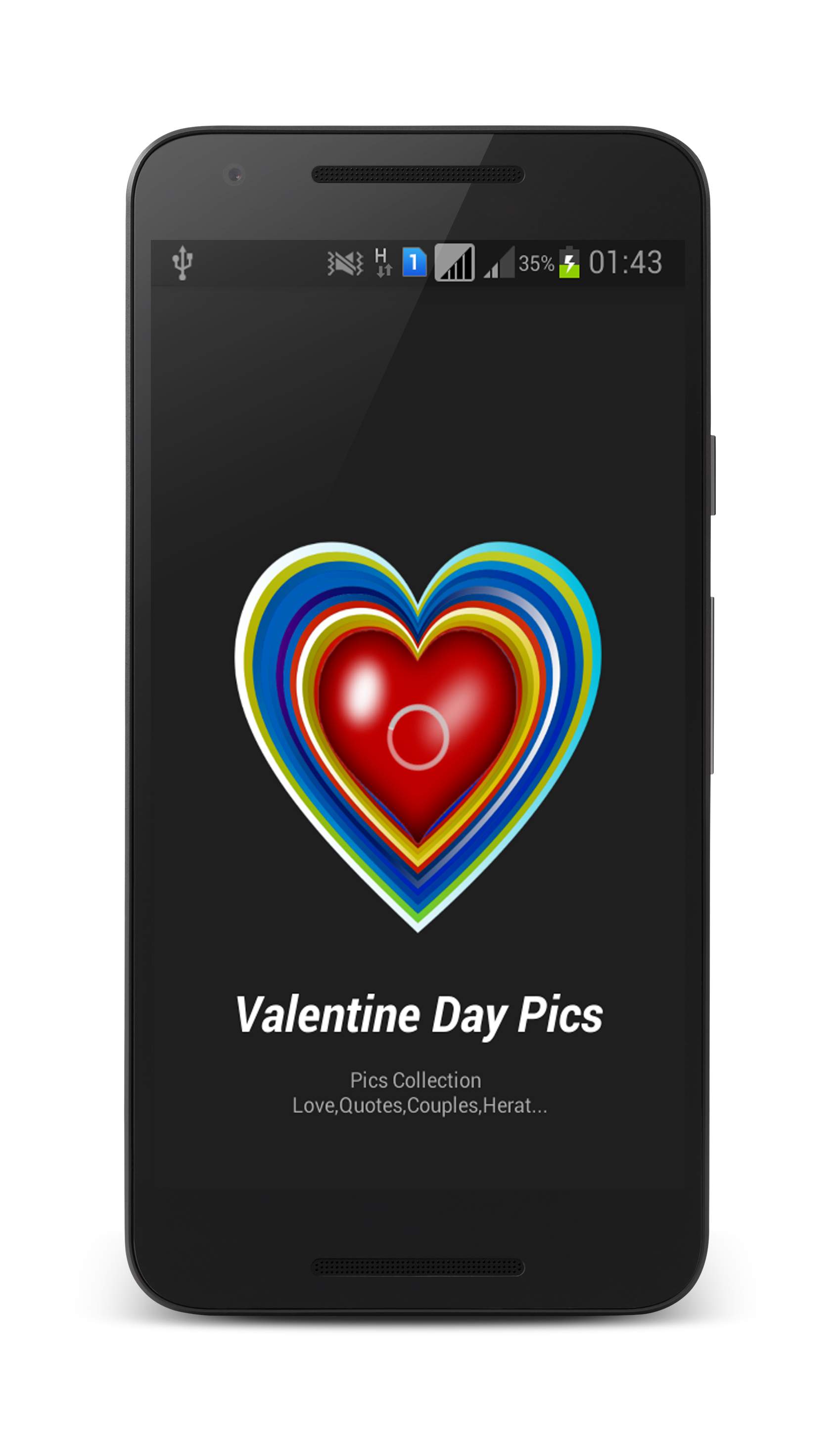 Android application Valentine Day Pics screenshort
