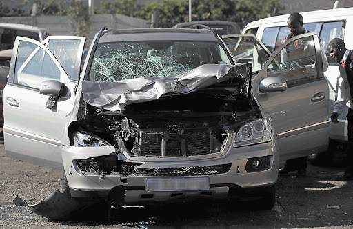 The silver Mercedes-Benz ML500 rammed into a group of runners, killing five. File photo.