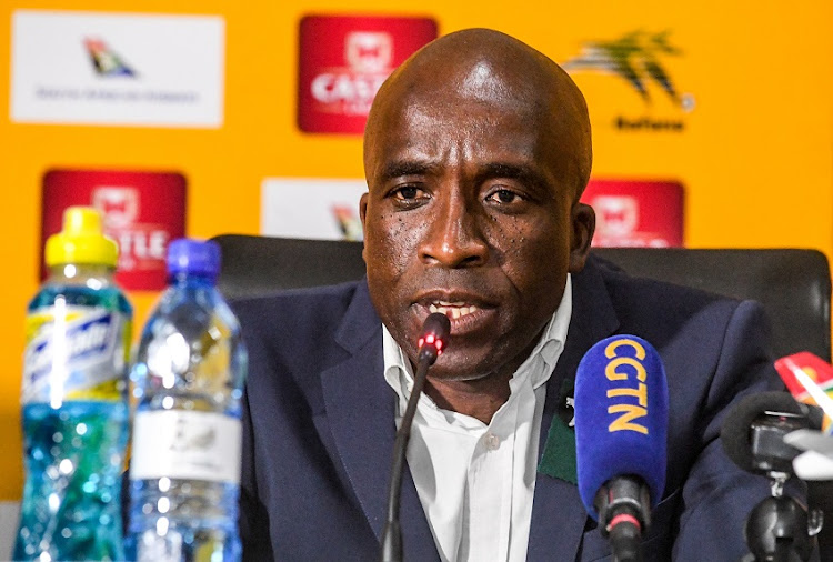 David Notoane (coach) of the SA U/23 during the Bafana Bafana and U23 Squad Announcement at SAFA House, Conference Room on March 11, 2019 in Johannesburg, South Africa.