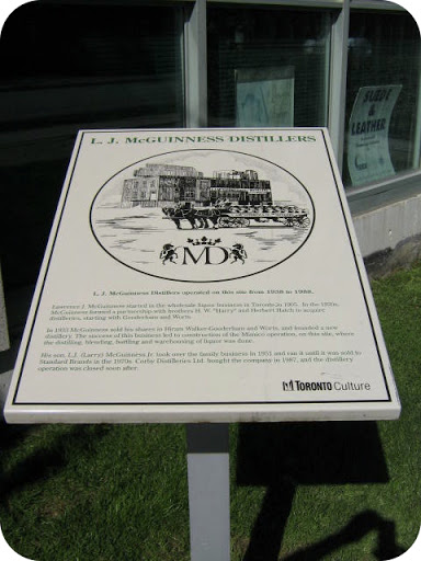L.J. McGuinness Distillers operated on this site from 1938 to 1988. Lawrence J. McGuinness started in the wholesale liquor business in Toronto in 1905. In the 1920s, McGuinness formed a...