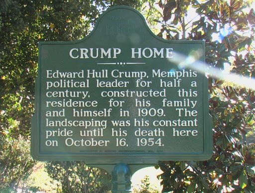 Edward Hull Crump, Memphis political leader for half a century, constructed this residence for his family and himself in 1909. The landscaping was his constant pride until his death here in...