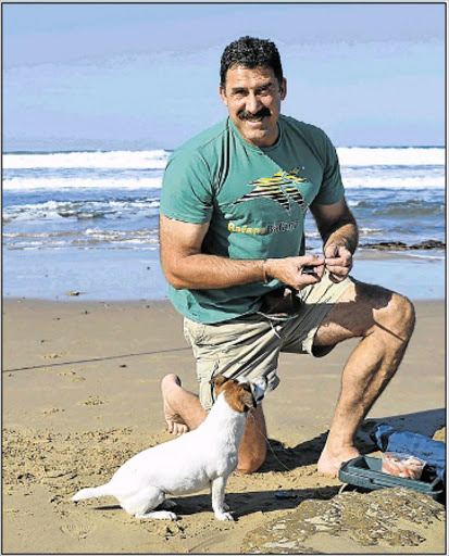 Div de Villiers and his Jack Russell, Milo, also the title of the EC Green Scorpions boss’ latest book