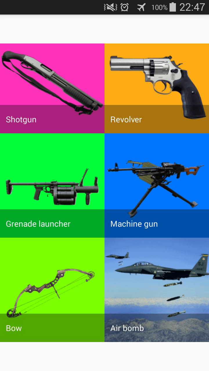 Android application Sounds of Weapon screenshort