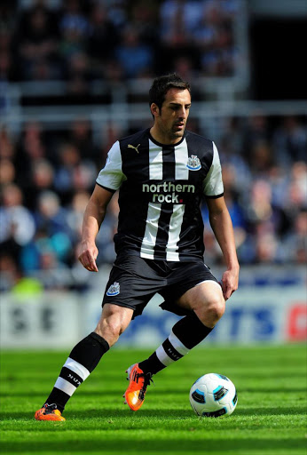 Newcastle player Jose Enrique in action during the Premier League game between Newcastle United and West Bromwich Albion at St James' Park on May 22, 2011 in Newcastle upon Tyne, England