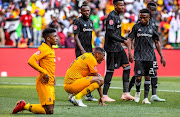 Kaizer Chiefs players look dejected after a Soweto derby Absa Premiership defeat against arch rivals Orlando Pirates at FNB Stadium in Soweto on October 27 2019.  