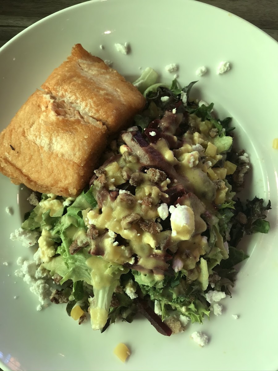 Beet Salad with Salmon