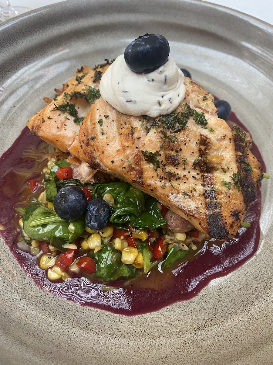 Salmon dish (seasonal, summer)