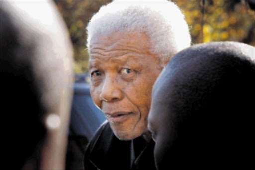 Former president Nelson Mandela.