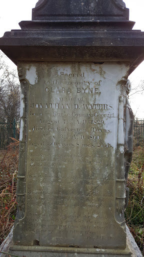 Clara Byne Grave Site