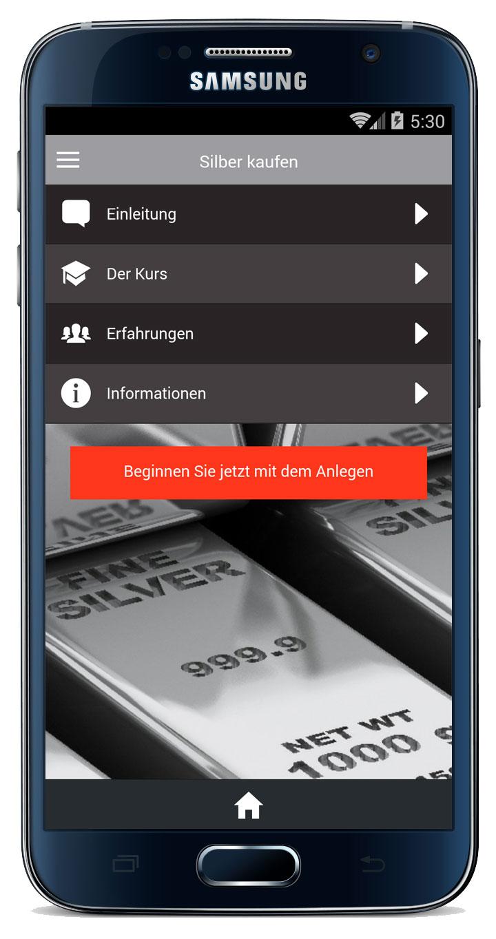 Android application Silber Kaufen screenshort