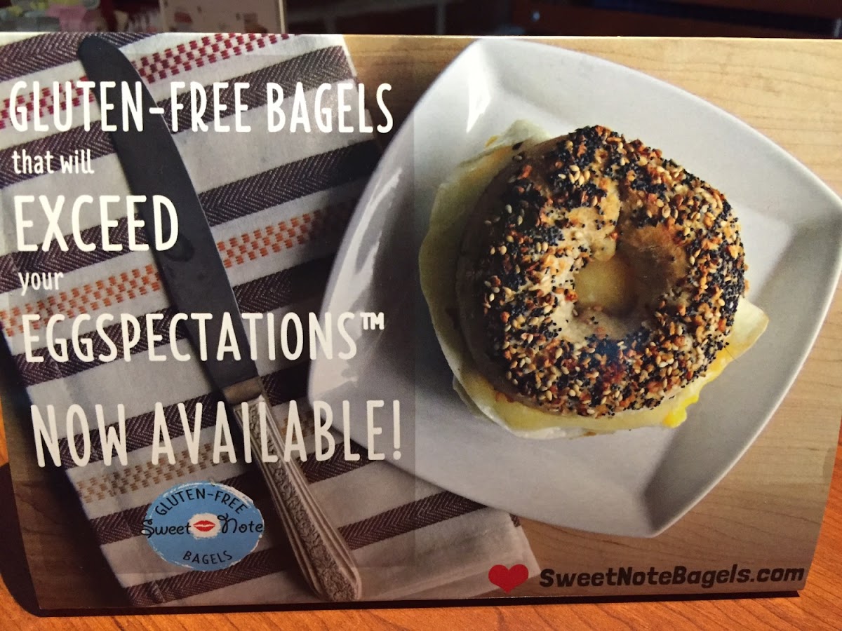 New gluten free bagels - I haven't tried them yet