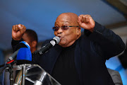 President Jacob Zuma speaks at a church service in Durban on Sunday night, where he slating the ANC's alliance partners. Picture Credit: Rogan Ward