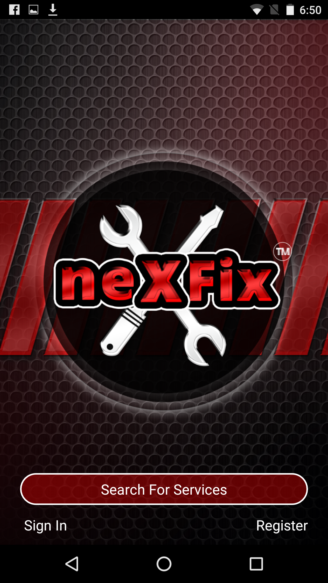Android application neXFix screenshort