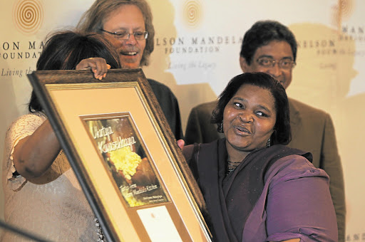 Nelson Mandela's personal cook, Xoliswa Ndoyiya, at the launch of her cookbook. Pictures JAMES OATWAY