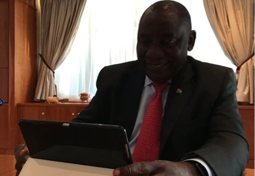 President Cyril Ramaphosa had a question and answer session on Twitter under the hashtag #HolaMatamela on April 15 2019.
