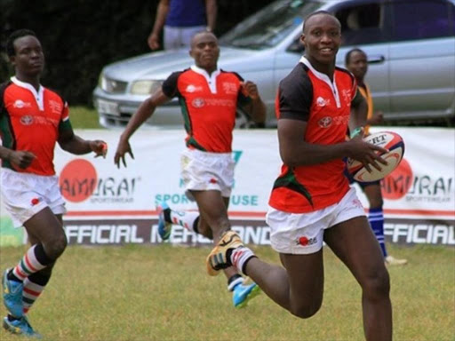 Kenya U-19 team players in action during a past CAR Championship tournament /RAYMOND OTIENO