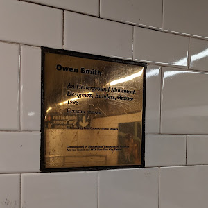 Owen Smith   An Underground Movement: Designers, Builders, Riders 1998   Ceramic mosaic   Fabricated by Peter Colombo Artistic Mosaics   Commissioned by Metropolitan Transportation Authority Arts for ...