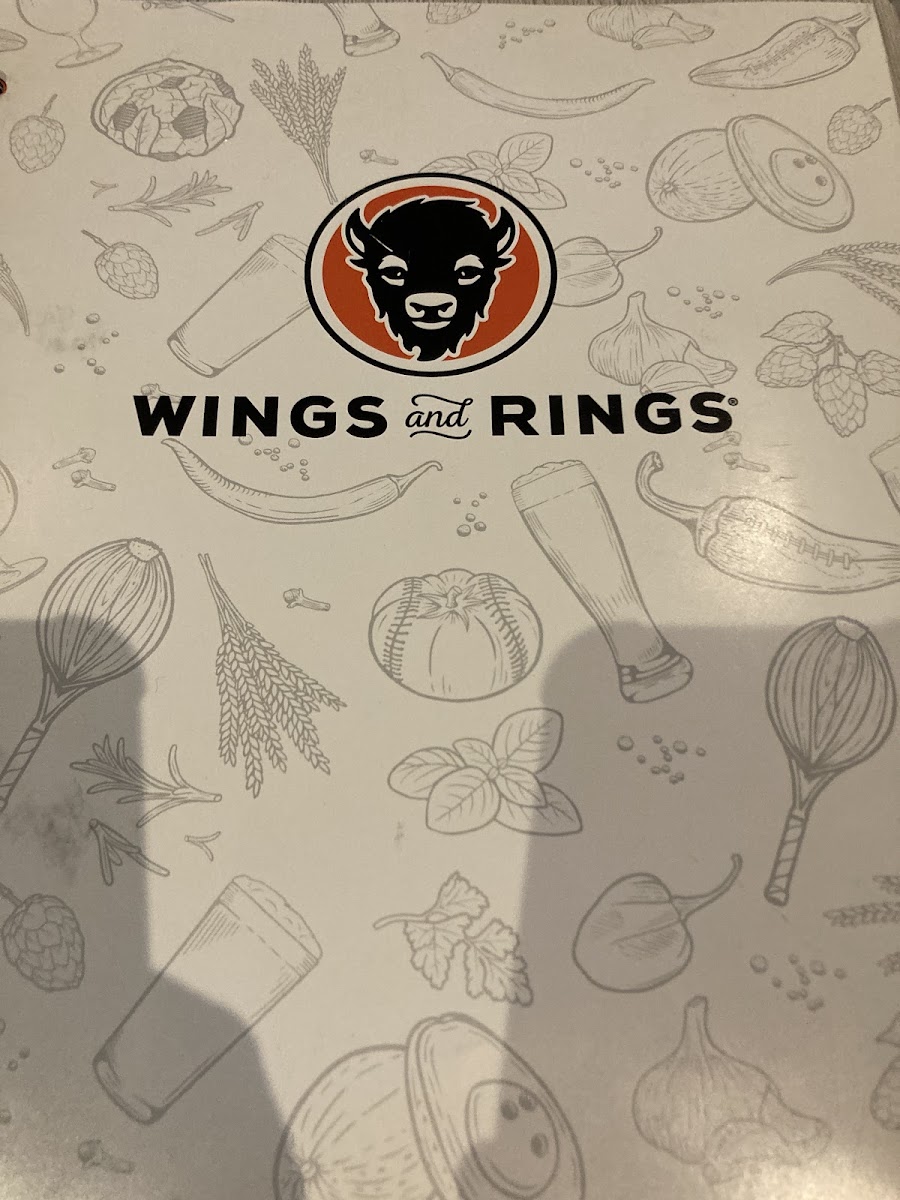 Wings and Rings gluten-free menu