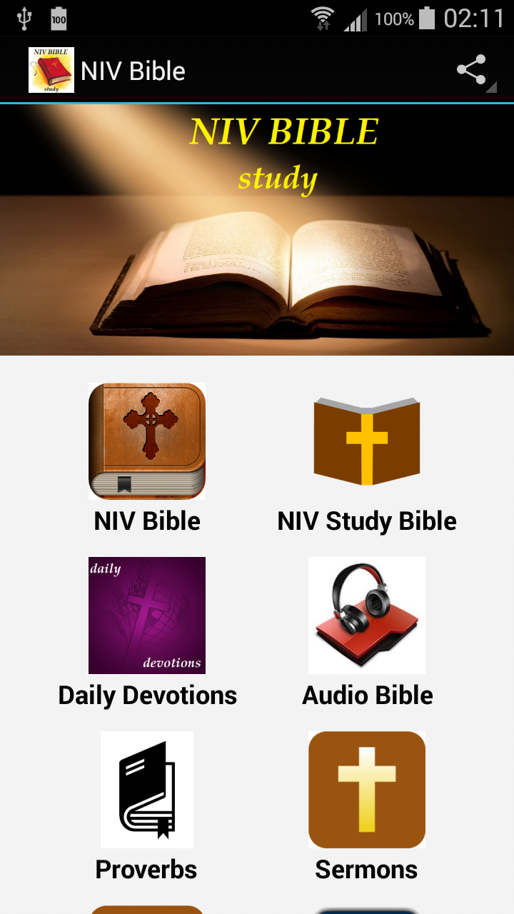 Android application NIV Bible screenshort