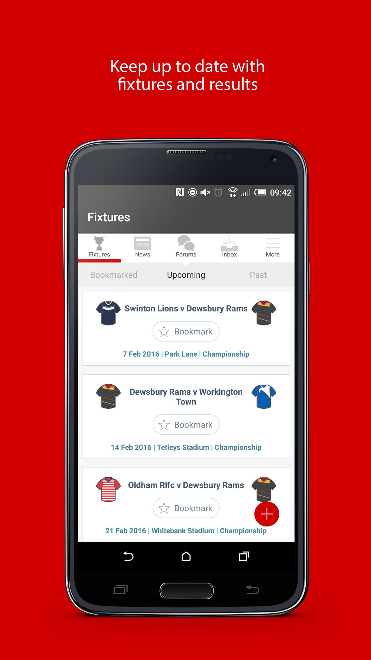 Android application Fan App for Dewsbury Rams screenshort