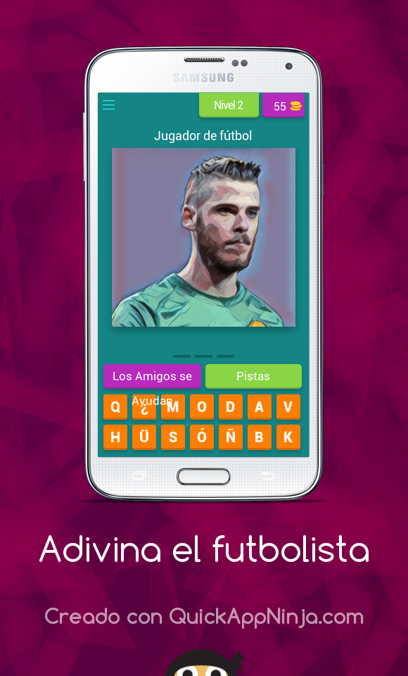 Android application Adivina el futbolista screenshort