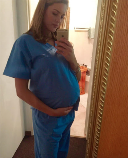 Rolene Strauss is getting ready for her baby to arrive.