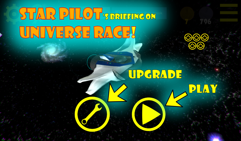 Android application Universe Race: Star Pilot FREE screenshort