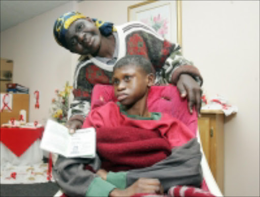 RELIEVED: Maria Masilela and her daughter Nomtandazo Masanabo at the Waverley Care Centre in Germiston. Pic. Veli Nhlapo. 06/12/07. © Sowetan.