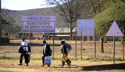 Ramotshere Secondary School at Dinokana village in Zeerust, where a male teacher was stabbed to death in class by a pupil.