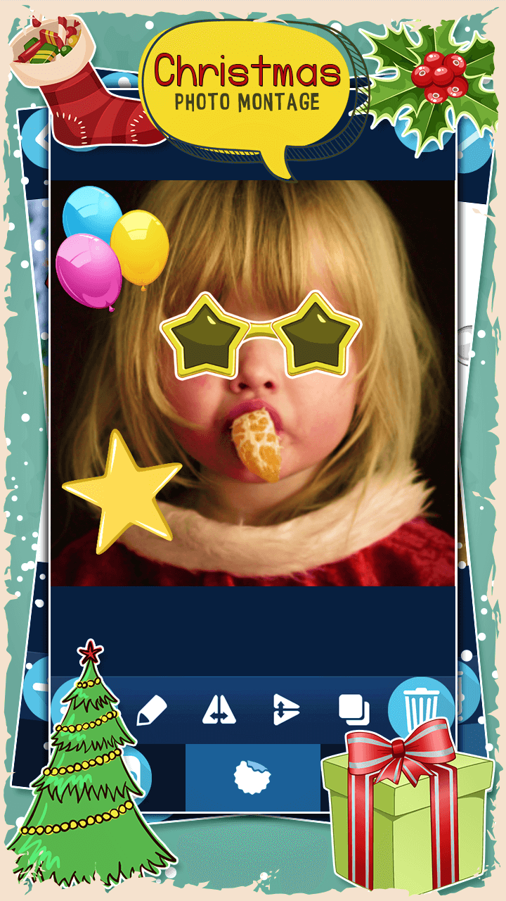 Android application Christmas Photo Montage screenshort