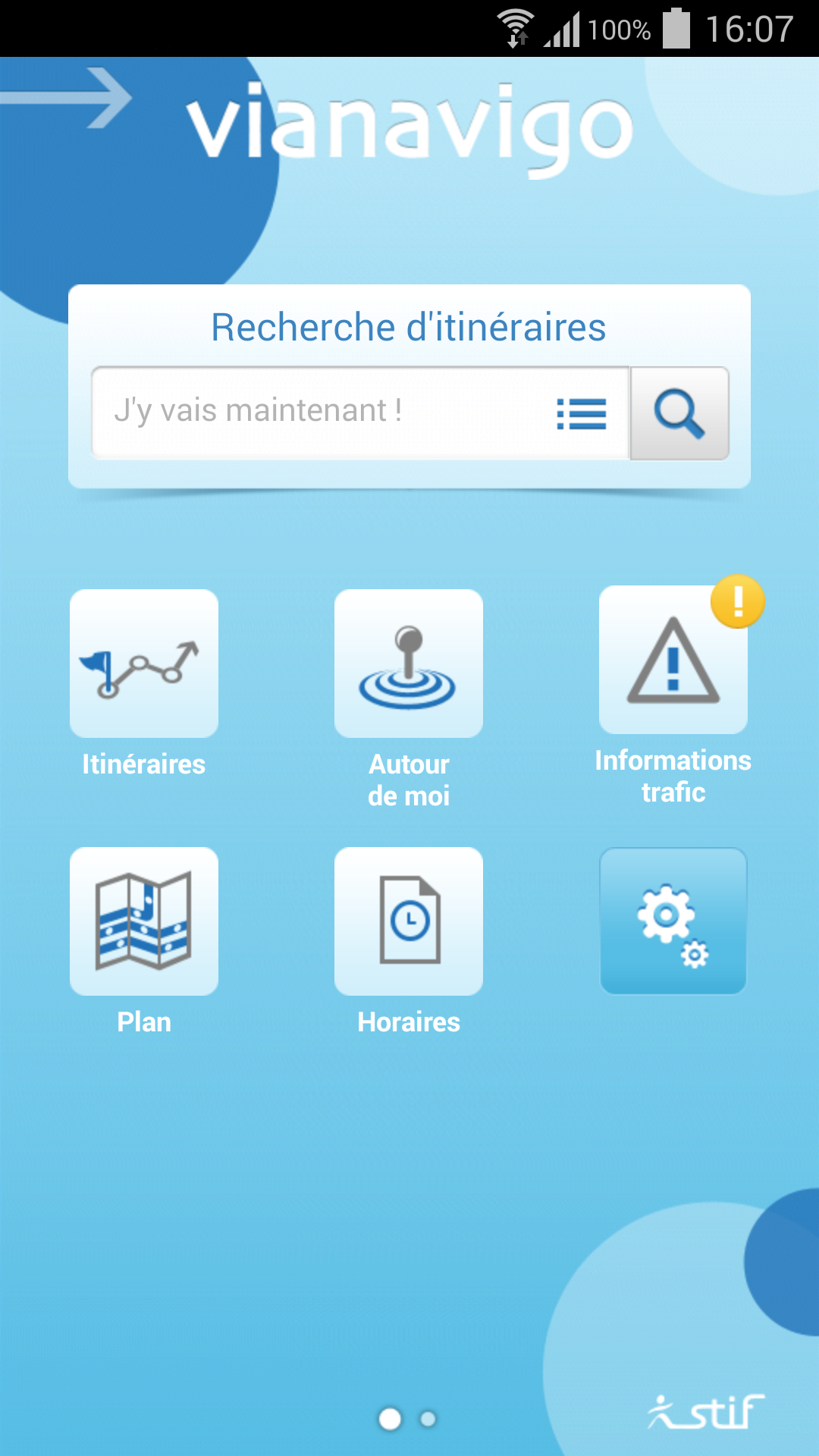 Android application Vianavigo screenshort