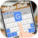 ダウンロード Simple White Blue Keyboard をインストールする 最新 APK ダウンローダ