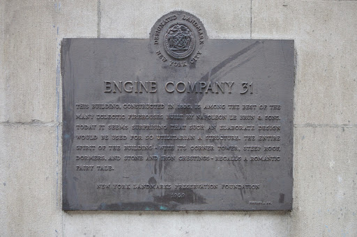 Plaque via Jack Curry's site Dedicated NYC. Original page here.