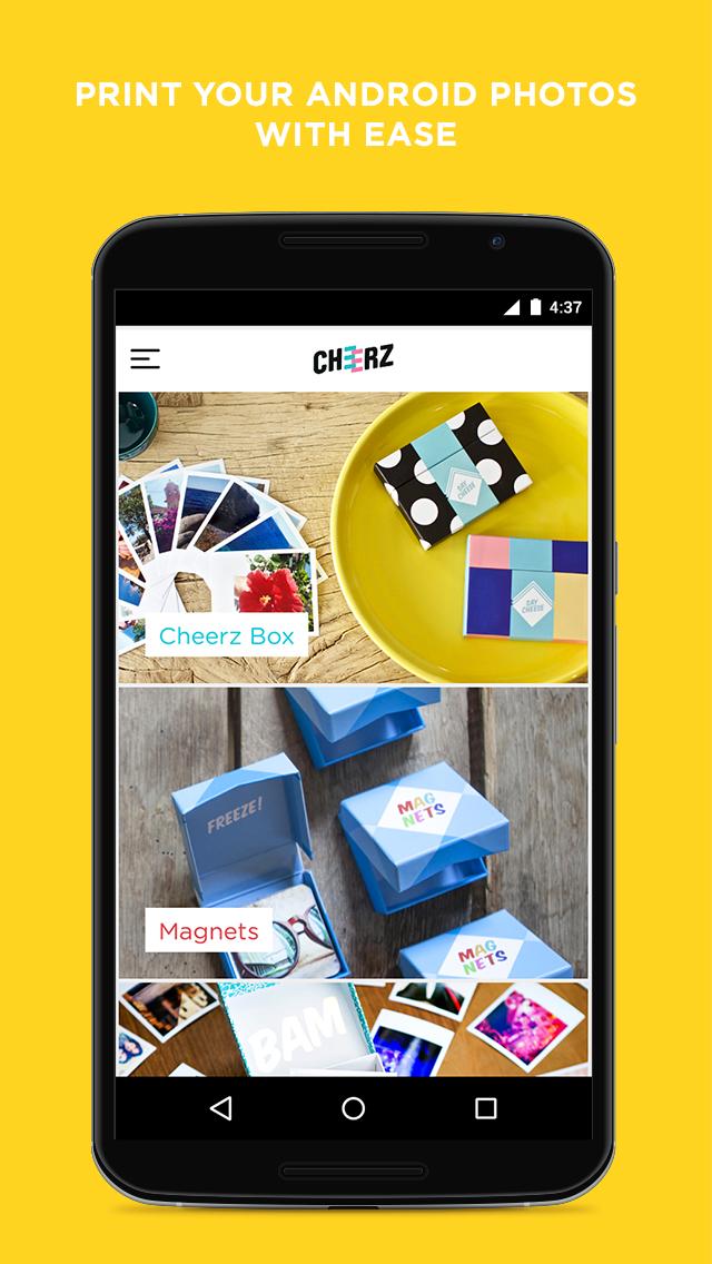 Android application CHEERZ- Photo Printing screenshort