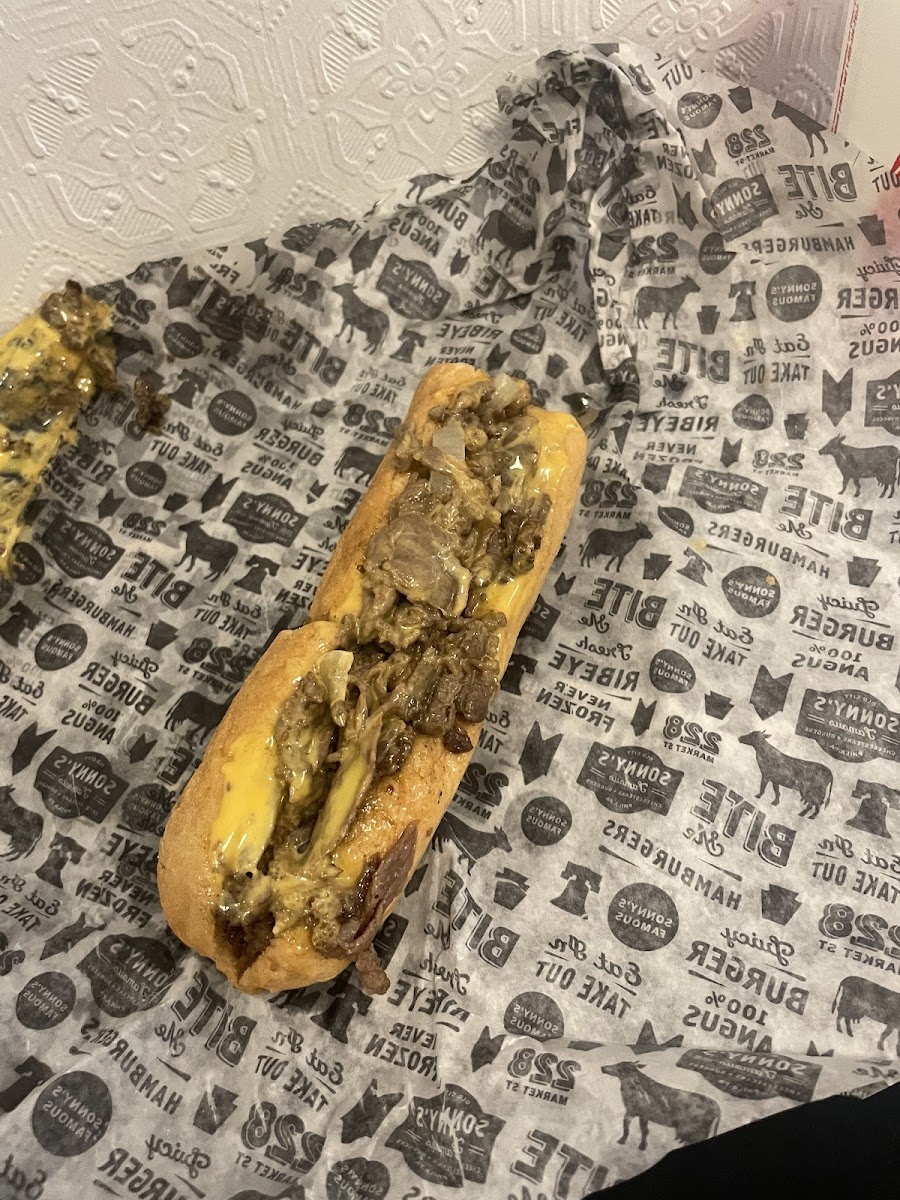 Gluten-Free Philly Cheesesteaks at Sonny's Famous Steaks
