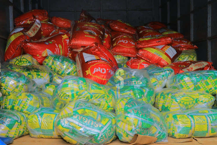 Relief food to be distributed to residents affected by floods on April 29, 2024