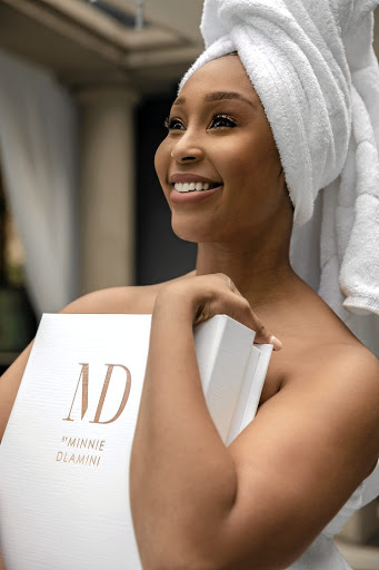 Minnie Dlamini is soaked in bubbles and enjoying every bit of it.