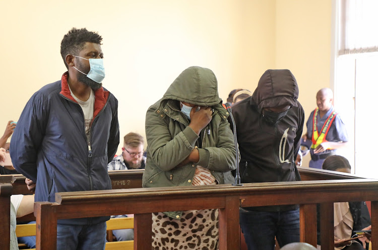 Ndilishano Joseph, Froliana Joseph and Imanuwela David appear in the Bela-Bela magistrate's court on Friday where they faced a raft of robbery and theft charges.