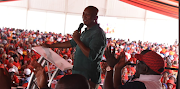 EFF leader Julius Malema addressing the elderly during the party's second annual year-end event in ward 10 Blood River, Limpopo, on December 30 2019.