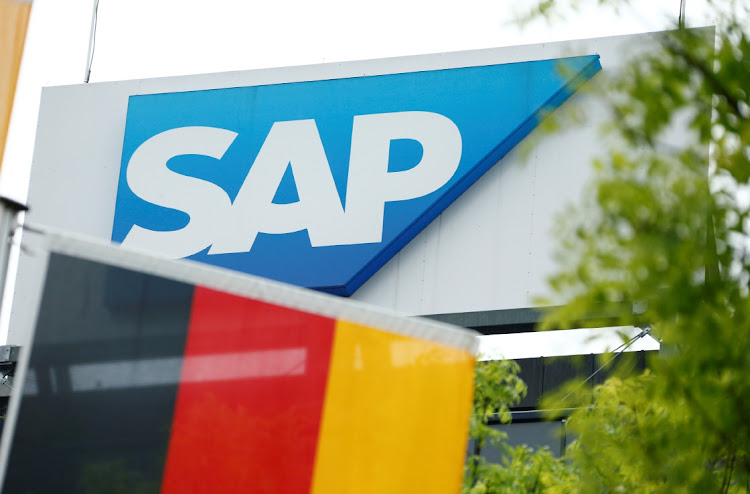 The logo of German software group SAP is pictured at its headquarters in Walldorf, Germany. Picture: REUTERS/RALPH ORLOWSKI