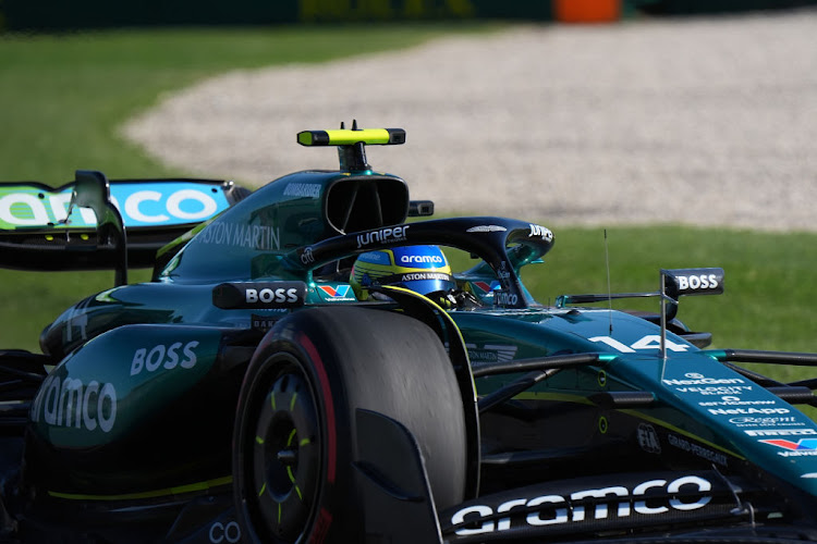 Fernando Alonso was handed a 20 second penalty after he braked unusually early into turn six at Albert Park on the penultimate lap, with Mercedes driver George Russell close behind and losing control.