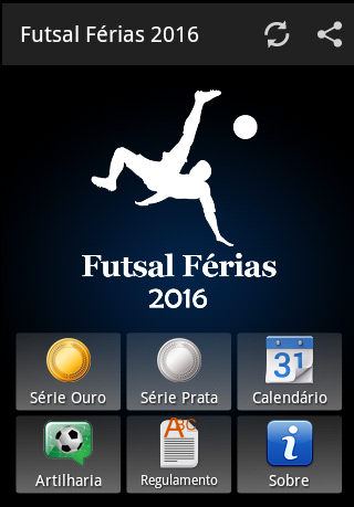 Android application Futsal Férias Andradina 2016 screenshort