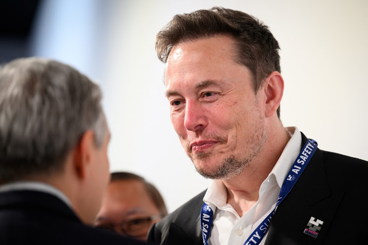 Elon Musk in Bletchley, Britain, November 1 2023. Picture: LEON NEAL/REUTERS