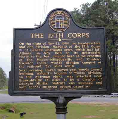 On the night of Nov. 21, 1864, the headquarters and one division (Hazen´s) of the 15th Corps[USA] of General Sherman´s army, which had left Atlanta on Nov. 15th on its destructive March to the...
