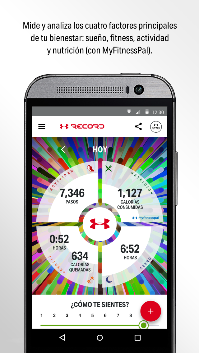 Android application Under Armour Record screenshort