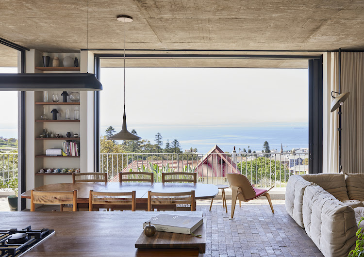 The front of the house opens up to beautiful views of the bay, with the Outeniqua Mountains frequently outlined across the horizon.