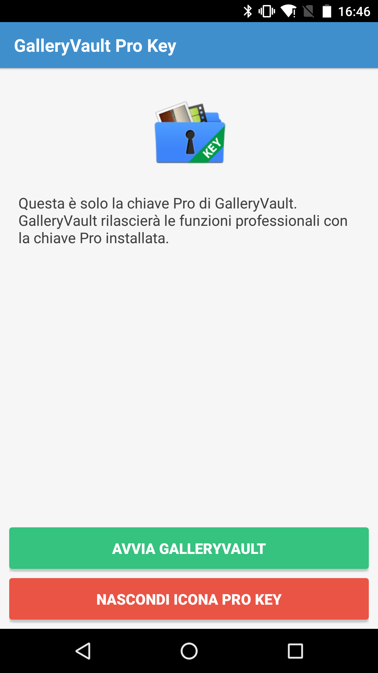 Android application GalleryVault Pro Key - Hide Pictures And Videos screenshort