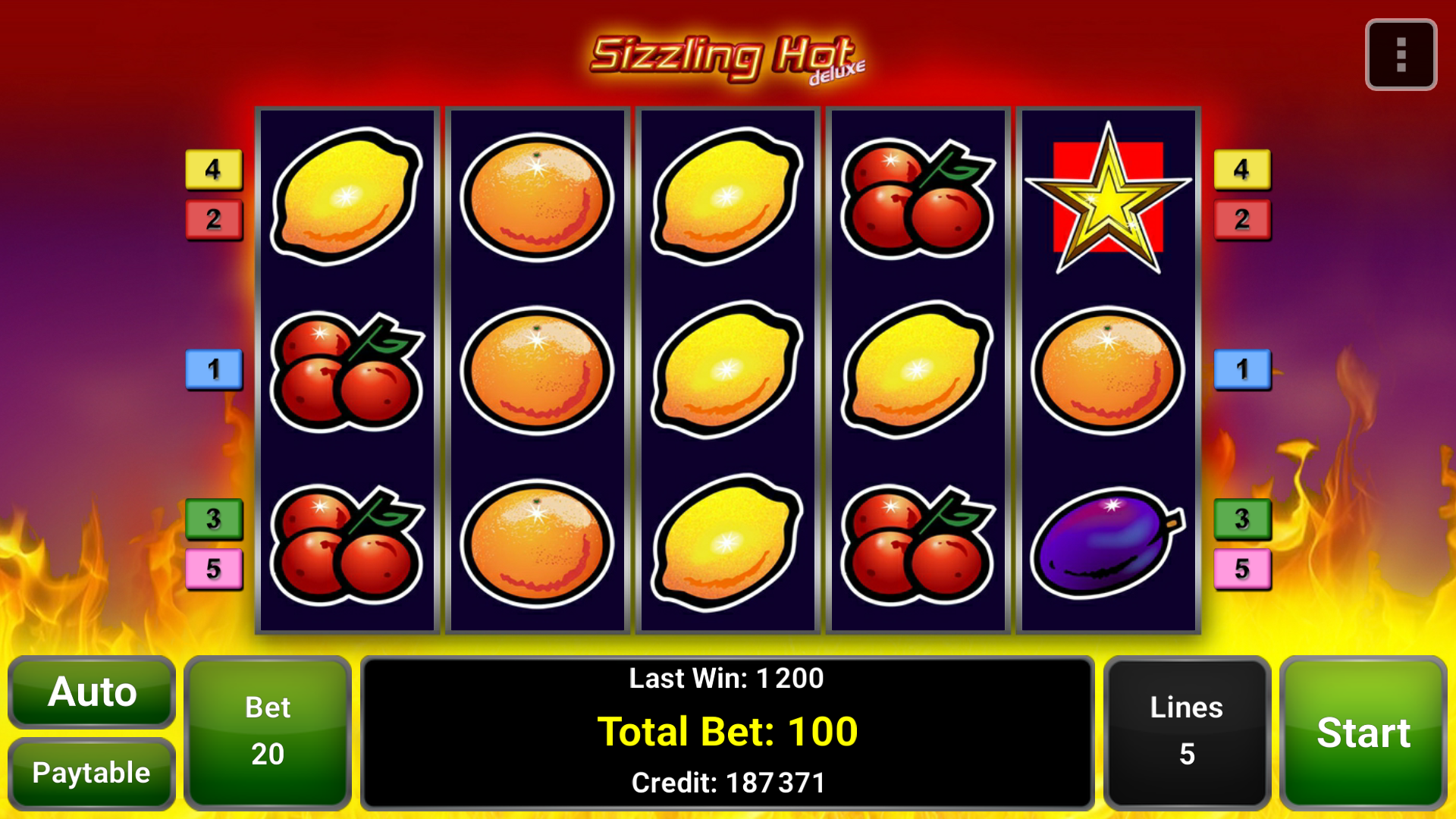 Android application Sizzling Hot™ Deluxe Slot screenshort