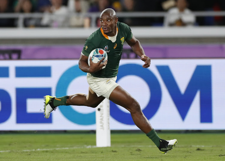 Makazole Mapimpi was the first Springbok player to score a try in a Rugby World Cup final.