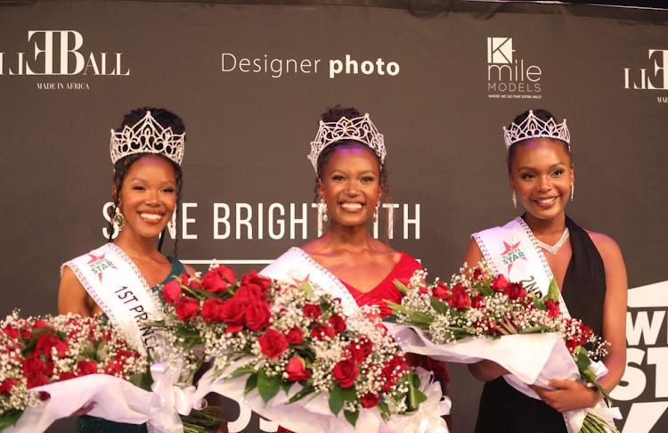 First princess Fezile Ntloko, Miss SowetoTsakana Sono and second princess Karabo Legodi at Soweto Theatre.
